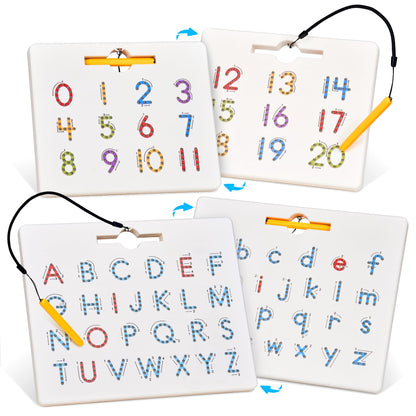 GAMENOTE Magnetic Number Tracing Board Double Sided, Numbers 1-20 Writing