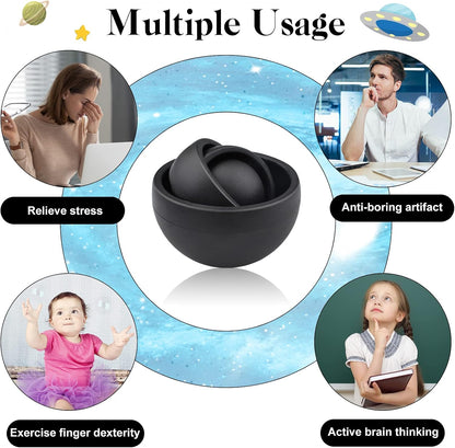 Fidget Toys for Adults, Autism Sensory Toys for Kids 8-12, Black 1PC