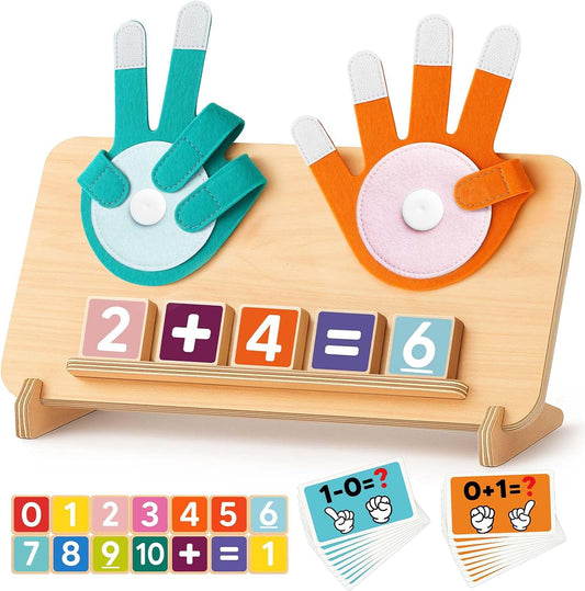 Montessori Learning Toys for 3 4 5 Year Old Gift, Number Counting Block Toy