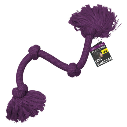 Playology Tug Rope Dog Toys for Large Dogs - Jumbo, Peanut Butter Scent