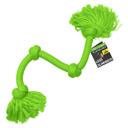 Playology Tug Rope Dog Toys for Large Dogs - Jumbo, Peanut Butter Scent