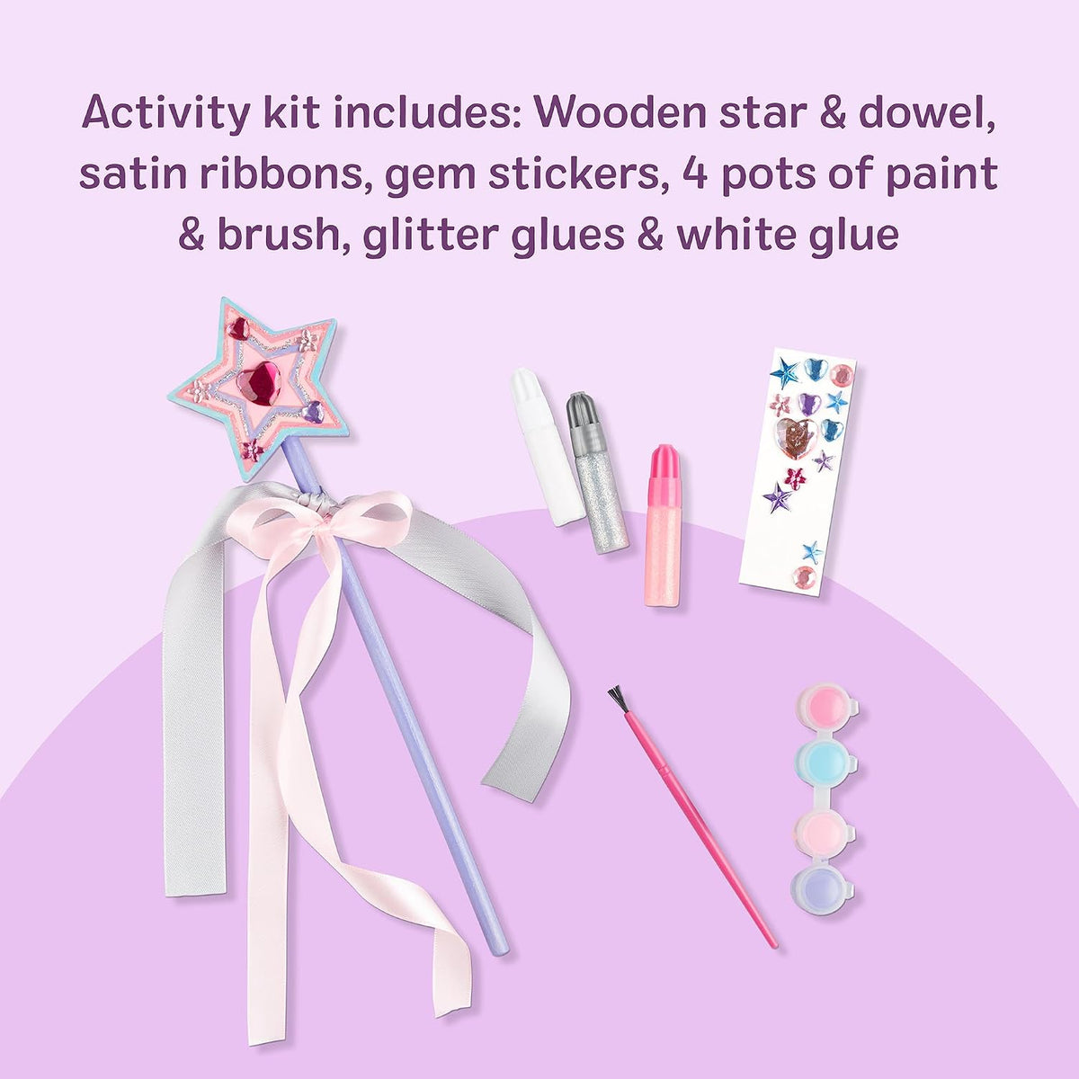 Melissa & Doug Created by Me Princess Wand Wooden Craft Kit