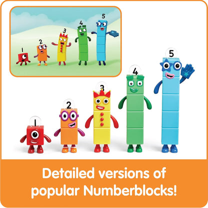hand2mind Numberblocks Friends One to Five, Math Toys, 5 Pieces, Ages 3+