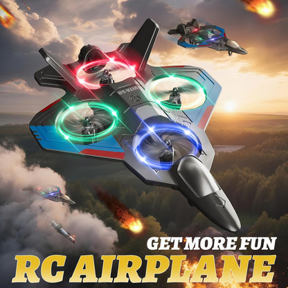 4DRC RC Planes Remote Control Airplanes for Kids Adults,Black,2Batteries