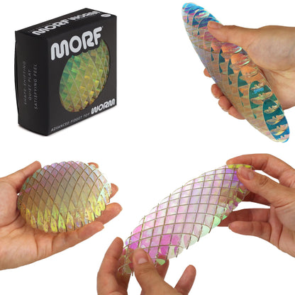 Morf Worm 3D Sensory Fidget Toy for Kids and Adults, Green, Small