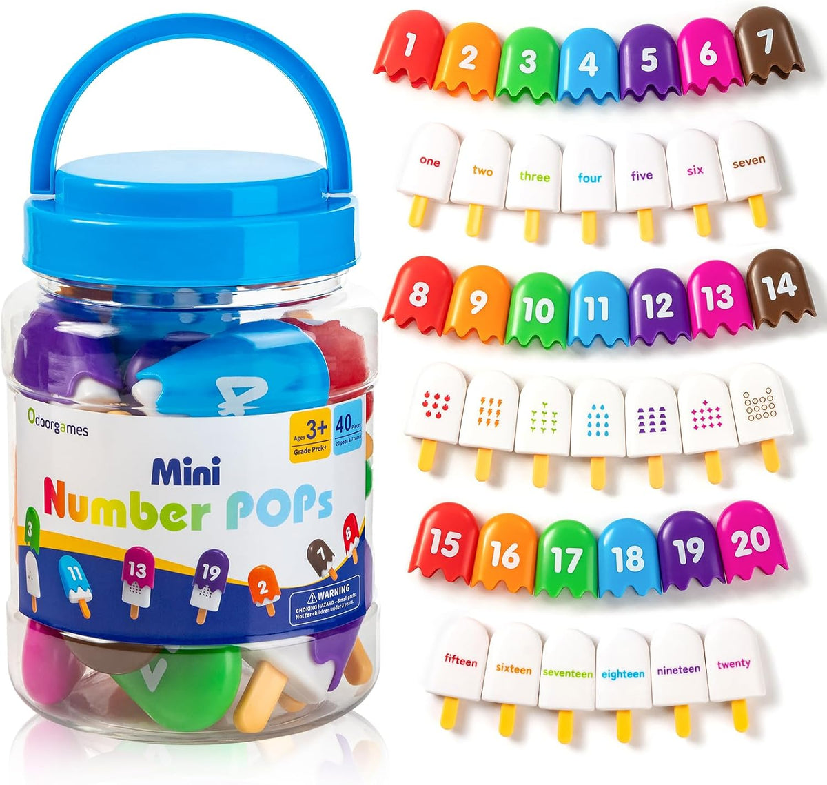 Numbers 1-20 Popsicles – Number Toys for Kids