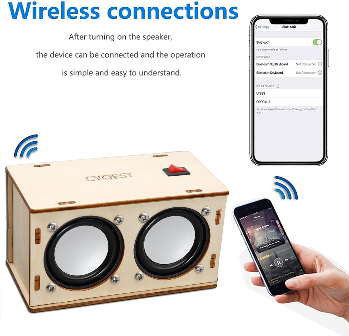 Teen Boy Gifts -DIY Bluetooth Speaker Kit -STEM Science Electronics Project