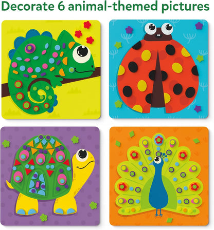Skillmatics Fun with Foam Sticker Art – Animals, Craft Kit, Gift for Kids
