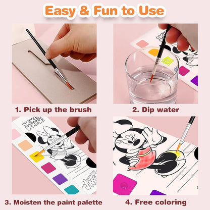 Kidcraft Paint with Water Coloring Books for Toddlers, Ocean Princess