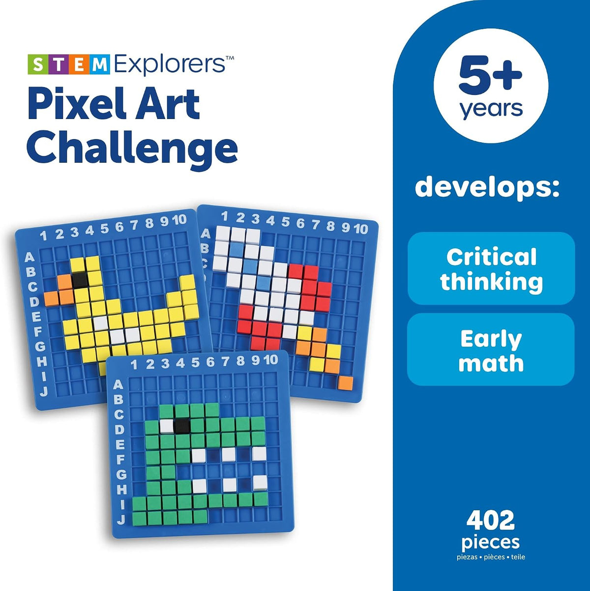 Learning Resources Pixel Art Challenge The Original STEM Pixel Art