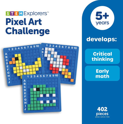 Learning Resources Pixel Art Challenge The Original STEM Pixel Art