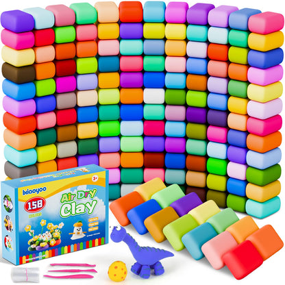 Ixiaoyoo Air Dry Clay, 30 Colors Foam Modeling Clay for School Projects
