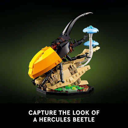 LEGO Ideas The Insect Collection, Fun Gift for Nature Lovers, with Life-Size Blue Morpho Butterfly, Hercules Beetle and Chinese Mantis Display Models, Bug Building Set and Nature Décor, 21342,18+