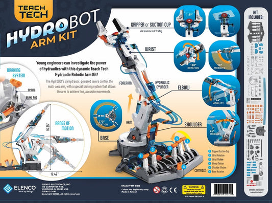 TEACH TECH Hydrobot Arm STEM Hydraulic Building Toy for Kids Ages 12+