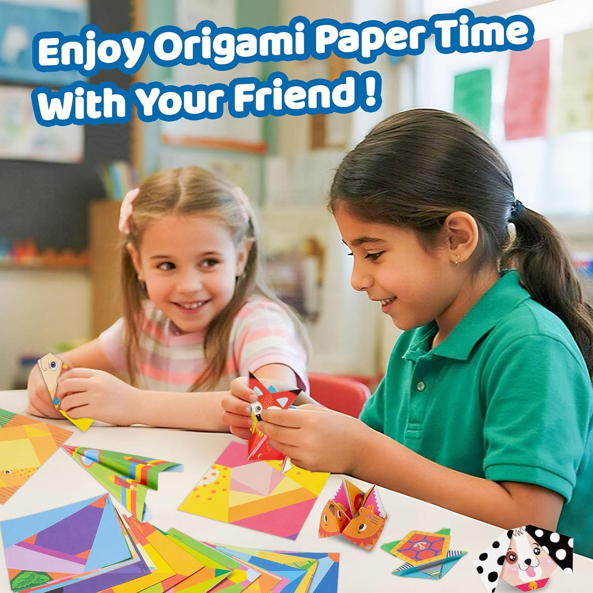 hapray Origami Kit for Kids 5-12, 152 Origami Paper Kit with Origami Book