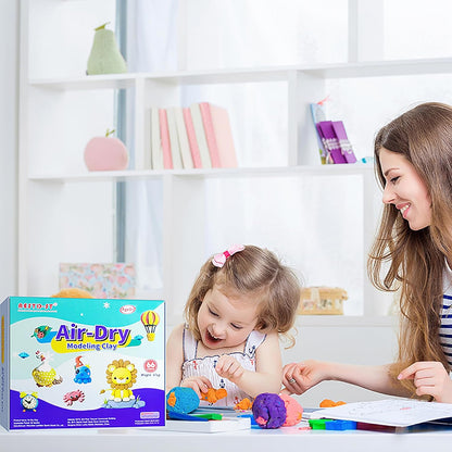Aestd-ST Air Dry Clay 66 Colors, Modeling Clay for Kids, DIY Magic Clay