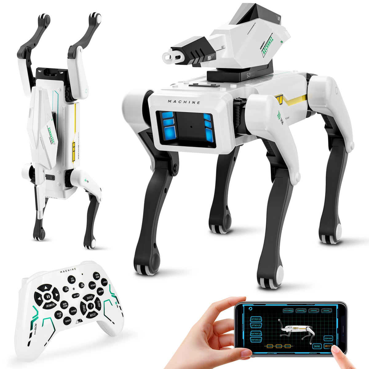 Smart Robot Dog - Interactive STEM Pet with Voice Control, 30+ Actions & APP Programming, Durable Design for Kids Age 6+ (Compatible with iOS/Android)