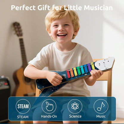 Science Can Electronic Guitar Building Toys, STEM Kits for Kids Age 8-10