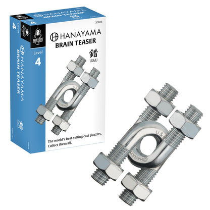 BePuzzled |Cylinder Hanayama Metal Brainteaser Puzzle Mensa Rated Level 4, for Ages 12 and Up