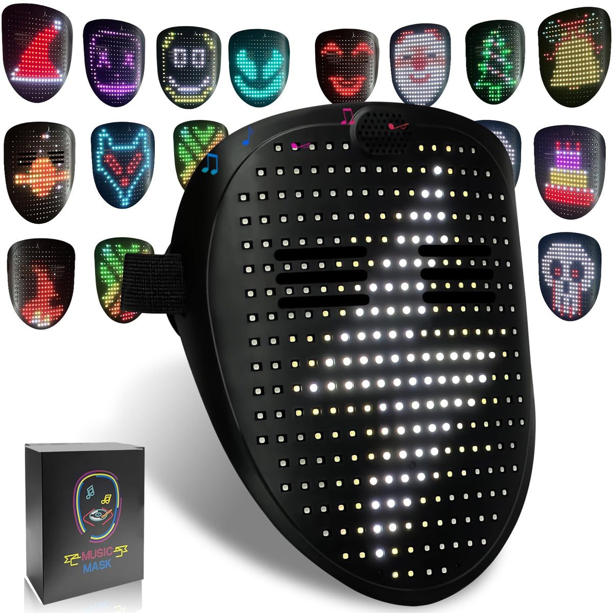 MOYACA Led Mask Light up Mask with Gesture Sensing, Cool Toys Men Boys Gift