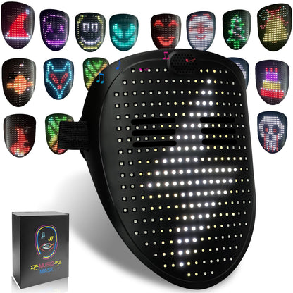 MOYACA Led Mask Light up Mask with Gesture Sensing, Cool Toys Men Boys Gift