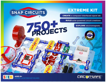 SNAP CIRCUITS Jr. SC-100 STEM Electronics Kit, 100+ Projects, Ages 8+