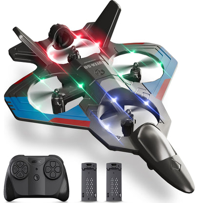 4DRC RC Planes Remote Control Airplanes for Kids Adults,Black,2Batteries