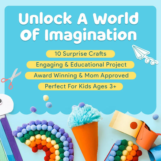 Mumaloo Arts and Crafts Kit for Kids – 10 Projects Ages 4–8
