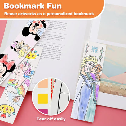 Kidcraft Paint with Water Coloring Books for Toddlers, Ocean Princess
