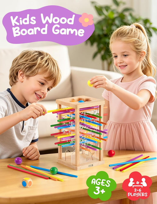 Montessori Wooden Board Game, Educational Math Toy for Kids Ages 4-6