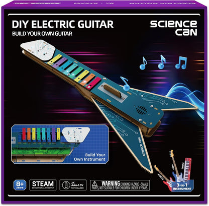 Science Can Electronic Guitar Building Toys, STEM Kits for Kids Age 8-10