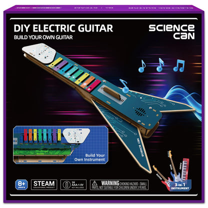 Science Can Electronic Guitar Building Toys, STEM Kits for Kids Age 8-10