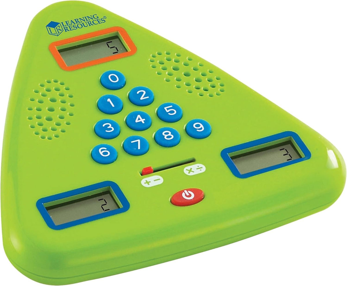 Learning Resources Minute Math Electronic Flash Card - Classroom Must Haves, Homeschool Supplies, Math Manipulatives, Multiplication Chart, Educational Toys for Toddlers, Back to School