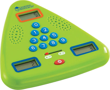 Learning Resources Minute Math Electronic Flash Card - Classroom Must Haves, Homeschool Supplies, Math Manipulatives, Multiplication Chart, Educational Toys for Toddlers, Back to School