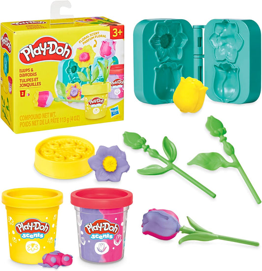 Play-Doh Tulips & Daffodils Flower Toy, Kids Arts & Crafts Kit, Gifts for Girls & Boys 3 Tulips & Daffodils Flower Toy, Kids Arts & Crafts Kit, Gifts for Girls & Boys 3+