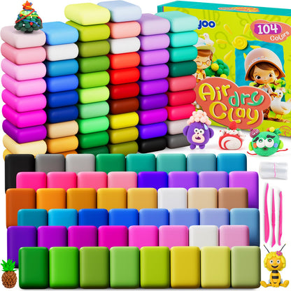 Ixiaoyoo Air Dry Clay, 30 Colors Foam Modeling Clay for School Projects