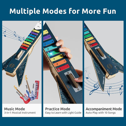 Science Can Electronic Guitar Building Toys, STEM Kits for Kids Age 8-10