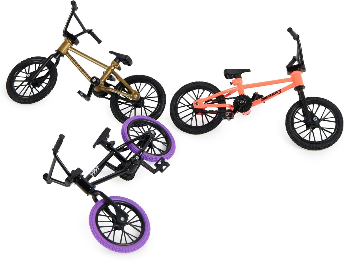 TECH DECK BMX Finger Bike 3-Pack, Customizable Mini Bikes