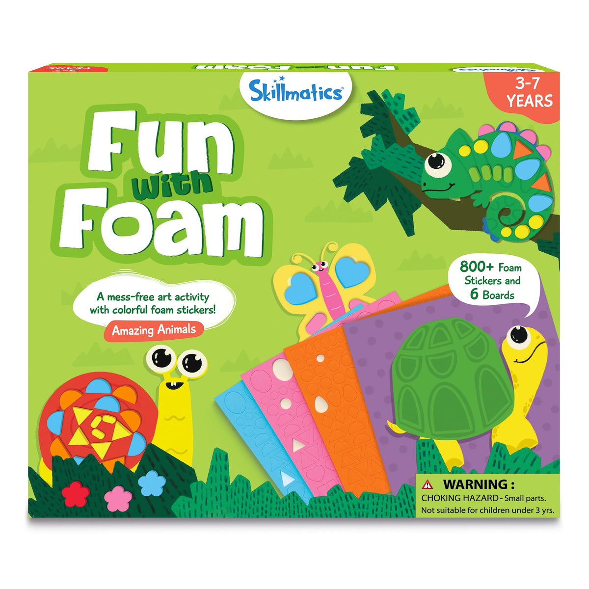 Skillmatics Fun with Foam Sticker Art – Animals, Craft Kit, Gift for Kids