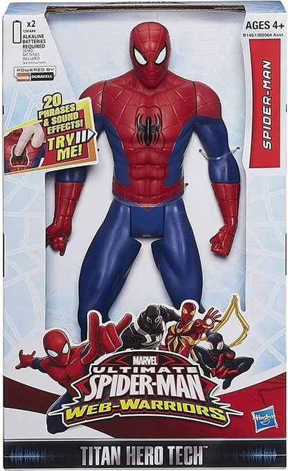 Marvel Ultimate Spider-Man Web Warriors Titan Hero Tech Electronic Spider-Man 12-Inch Figure