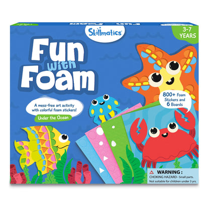 Skillmatics Fun with Foam Sticker Art – Animals, Craft Kit, Gift for Kids