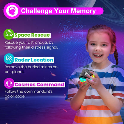 Xinbeiya Rechargeable Handheld Cube with Games, 15 Fun Brain & Memory Games