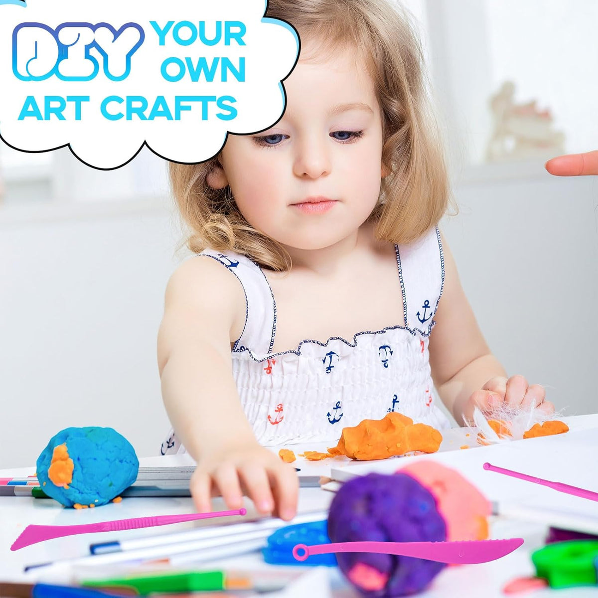 MuseLuxe Air Dry Clay - 32 Colors Modeling Clay Kit with 3 Sculpting Tools