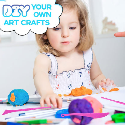MuseLuxe Air Dry Clay - 32 Colors Modeling Clay Kit with 3 Sculpting Tools