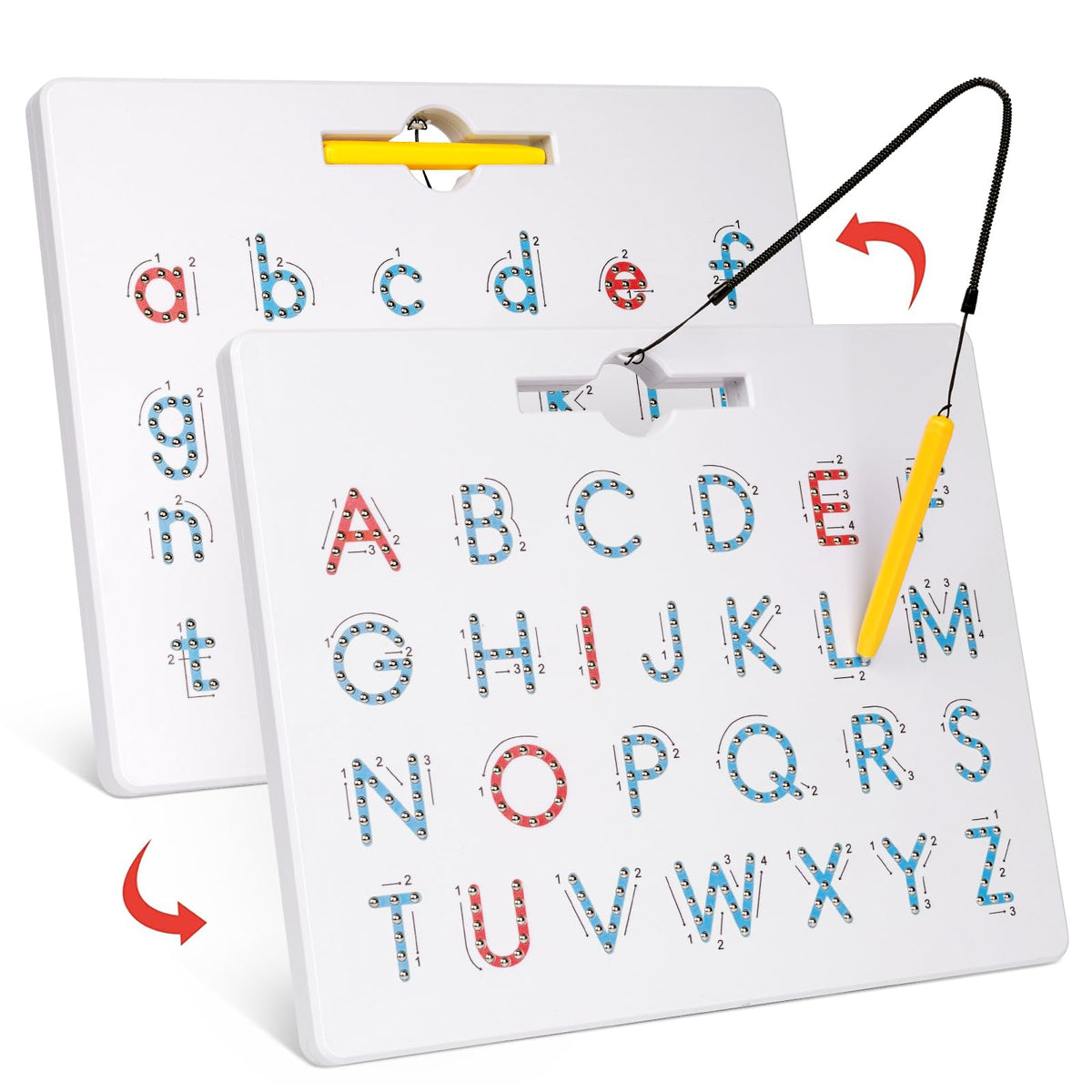 GAMENOTE Magnetic Number Tracing Board Double Sided, Numbers 1-20 Writing