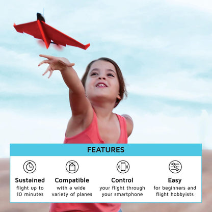 POWERUP 4.0 Paper Airplane Kit - Smartphone App Controlled RC Plane Motor