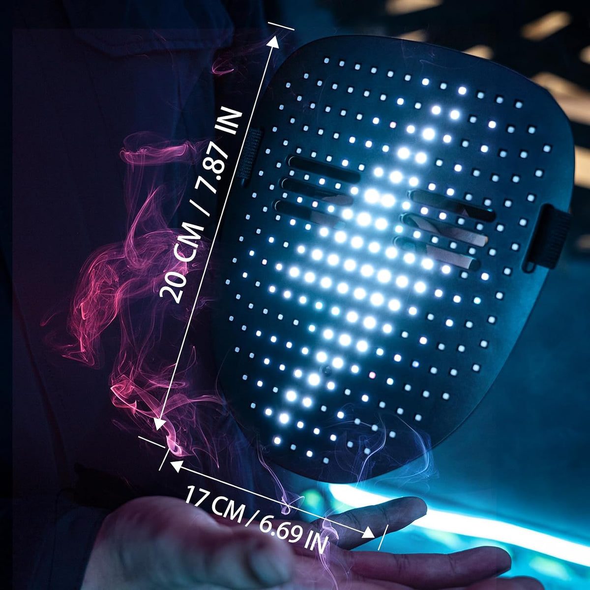MOYACA Led Mask Light up Mask with Gesture Sensing, Cool Toys Men Boys Gift