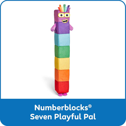 hand2mind Numberblock Seven Playful Pal, Plush Figure Toys