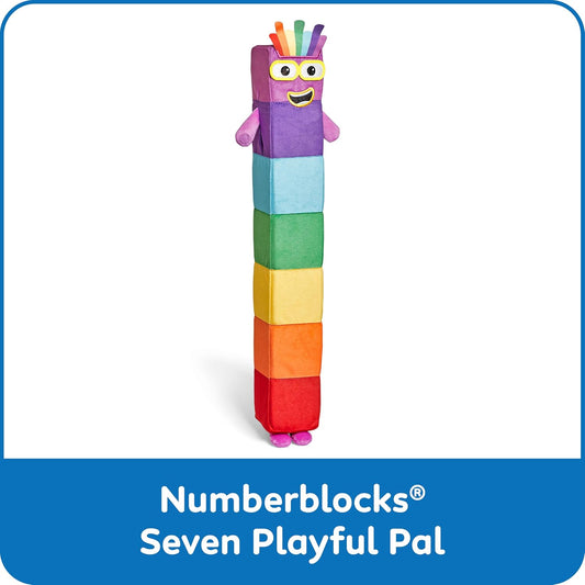 hand2mind Numberblock Seven Playful Pal, Plush Figure Toys