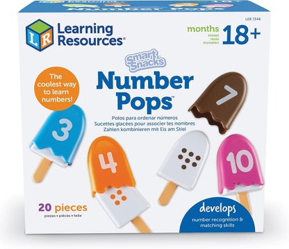 Learning Resources Smart Snacks Number Pops, The Original Number Popsicles